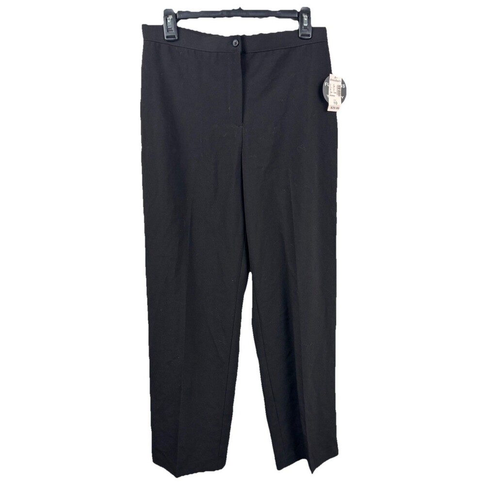 Dress Barn NWT Black Pull On Pants With Tummy Control Panel Size 10